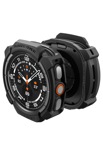 Spigen - Rugged Armor (ACS11611) - Samsung Galaxy Watch Ultra 2 - Matte Black...