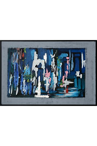 Crestview Collection لوحة زيتية يدوية الصنع لمشهد مترو الأنفاق