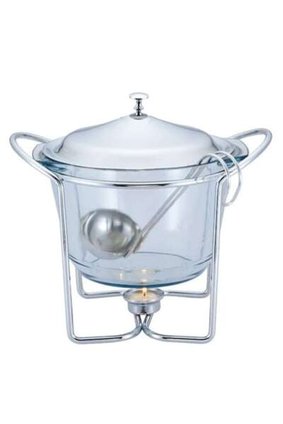 Bohmann Vas rotund din sticlă termorezistentă BH2004-40CG, capacitate 4L, cap...