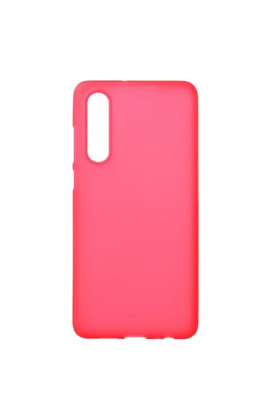 OEM Θήκη TPU Ματ Σιλικόνης για Huawei P30 - Κόκκινο