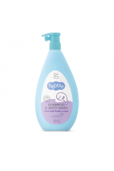 BEBBLE Shower gel and shampoo for children with Lavender 400 ml, tear-free fo...