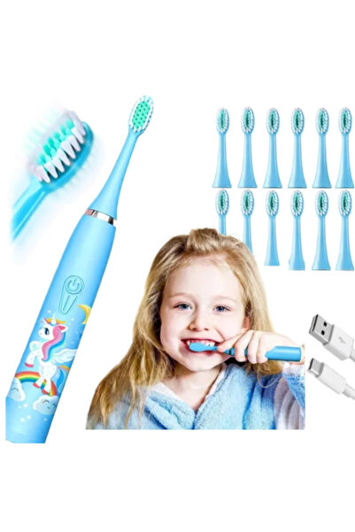 varioshop ®   Ηλεκτρική Οδοντόβουρτσα για Παιδιά, 6 Κεφαλές Βούρτσας, 4 Λειτο...