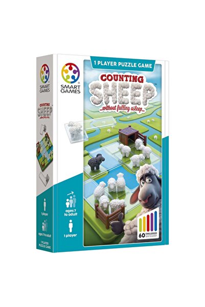 Smart Games Numărând oi, joc de logică cu 60 de provocări, 7+ ani, ediție int...