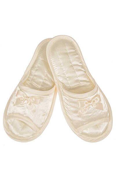 Slipper Γυναικεία σατέν ιβουάρ τσάντα χειρός ελληνικής κατασκευής