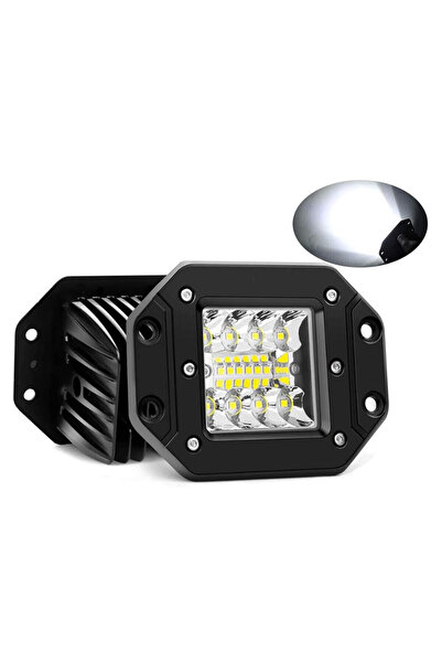 OEM LED Αδιάβροχο Χωνευτό Προβολάκι 12V – 24V με 2 Λειτουργίες 12cm 36W 2880L...