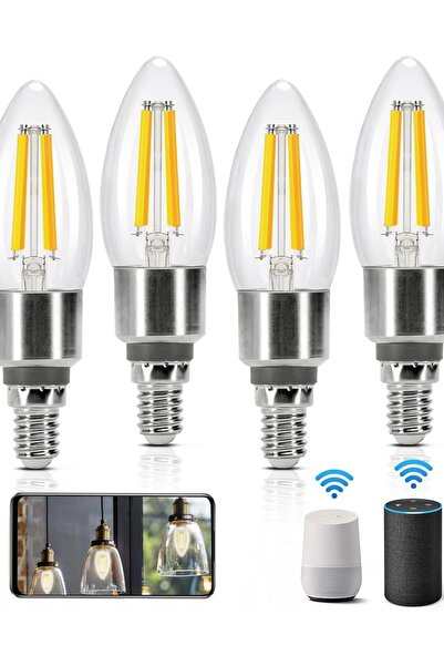 OEM Bec Aigostar Alexa E14 Edison, 4,5W, 470lm, 4 bucăți, 11,9x3,5 cm