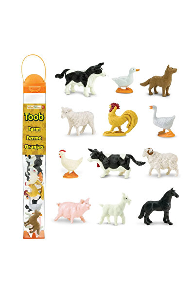 Safari Ltd Animale de la fermă. Set de figurine într-un tub Safari Ltd.
