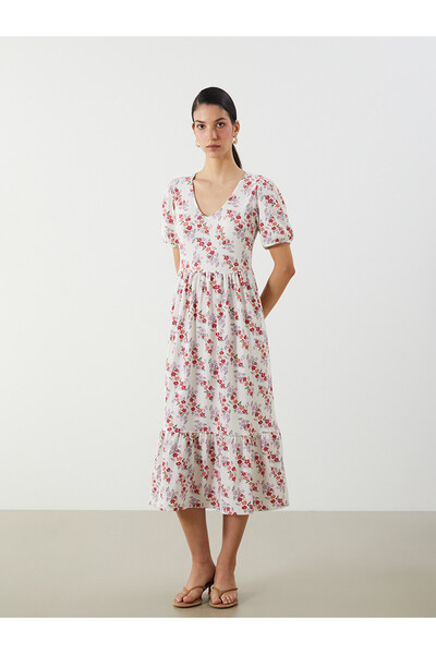 LC Waikiki Original V-Neck Floral Dress