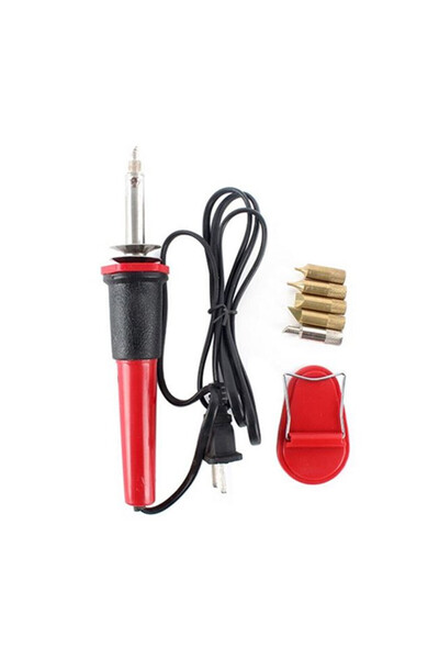 OEM Πυρογράφος κολλητήρι 60W για σκάλισμα σε ξύλο με 6 διαφορετικές κεφαλές γ...