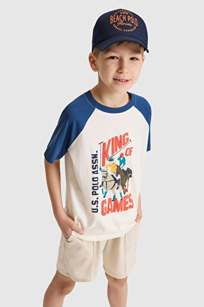 U.S. Polo Assn. Boy's Light Navy Blue Crew Neck T-Shirt 50320427-Vr059