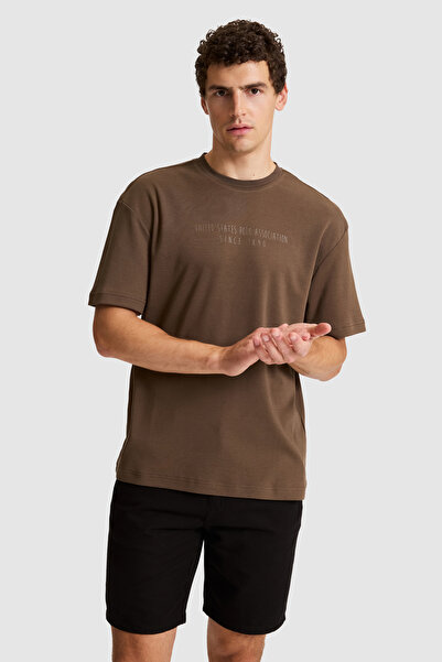 U.S. Polo Assn. تي شيرت بني للرجال 50326976-VR029