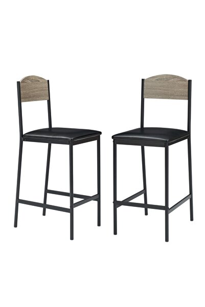 Garvee Space-Saving Bar Table and 2 Upholstered Chairs Set – Counter Height D...