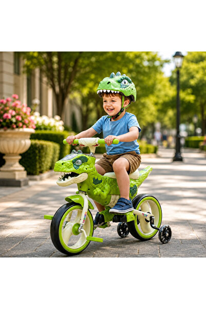 Rovitech Bicicletă 2-în-1 pentru copii, model Dinozaur T-Rex, pedale detașabi...