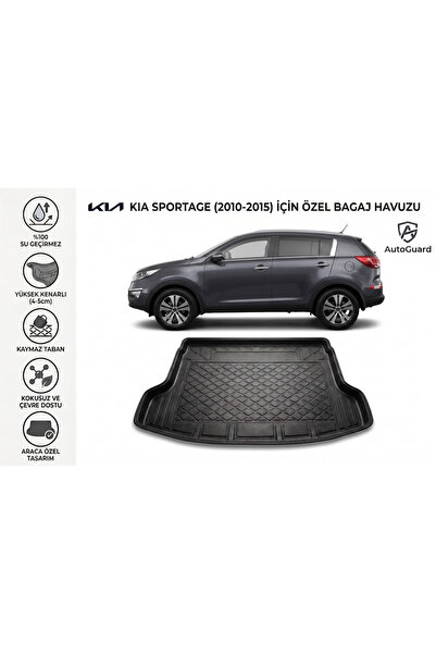 AutoGuard Kia Sportage 2010-2015 Model Uyumlu Bagaj Havuzu TPE Malzeme Kokusu...