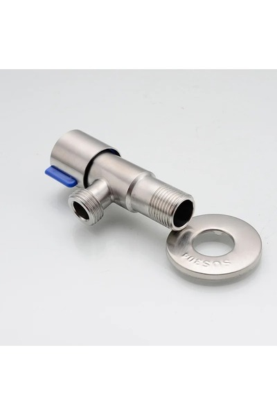 Choice Blue Stainless Steel Hot Cold Inlet Valve Toilet Filling Angle Valves ...