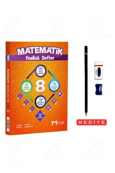 Mozaik Yayınları 8.Sınıf Matematik Fasikül Defter Konu Anlatımı Nitelikli Etk...