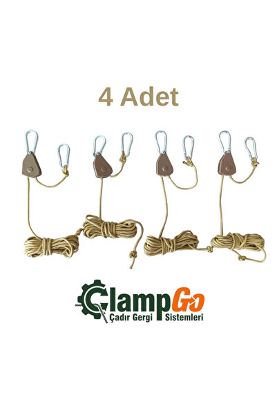 ClampGo Çadır Gergi Sistemleri Otomatik Kilitlemeli Kamp Çadırı, Yan Tente, T...