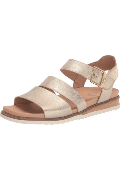 Dr.Scholl’s حذاء Dr. Scholl's Shoes النسائي ذو الأشرطة المسطحة Island Glow