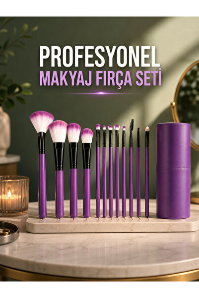 teknodayım 12 Pieces Professional Makeup Brush Set