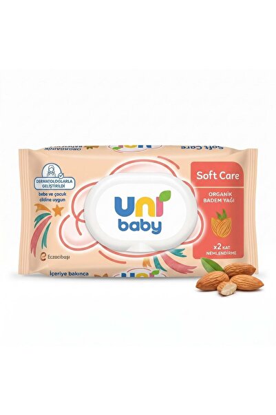 Uni Baby Soft Care Almond Oil Wet Wipes, 90 Pieces