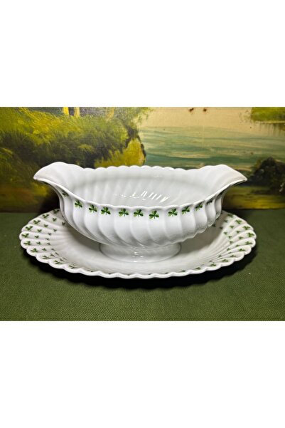 Fransız Limoges وعاء صلصة ليموج هافيلاند - 23 سم × 14 سم × 9 سم