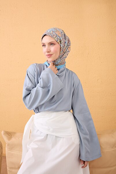 Silk Home وشاح فيلورا فينتاج بيزلي أزرق