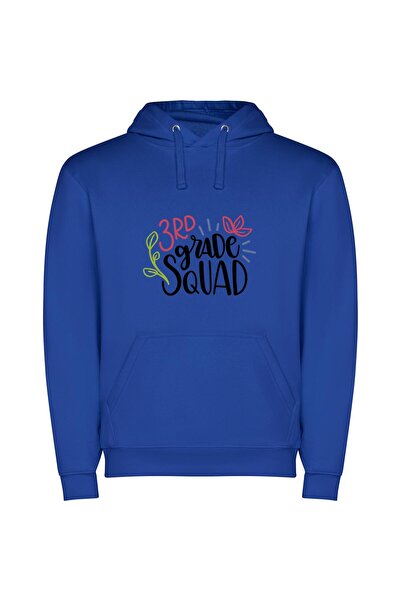 iLovePrints Whimsical 3rd Grade Squad Φούτερ με κουκούλα σε χρώμα Μπλε