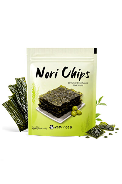 Nori Food Zeytinyağında Kavrulmuş Nori Yosun Cipsi (20 Yaprak) 8g