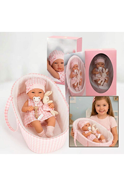 indiggo Papusa Bebelus cu Cosulet DreamBaby, 38 cm, Aspect Realist, Accesorii...
