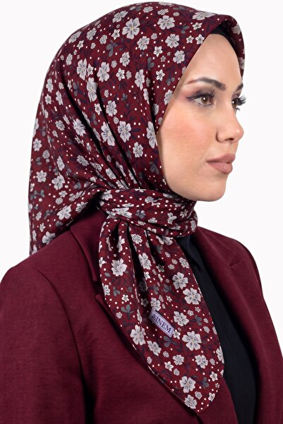 hadiora Women's Burgundy Floral Patterned Daily Use Cotton Stitched Writing Pad