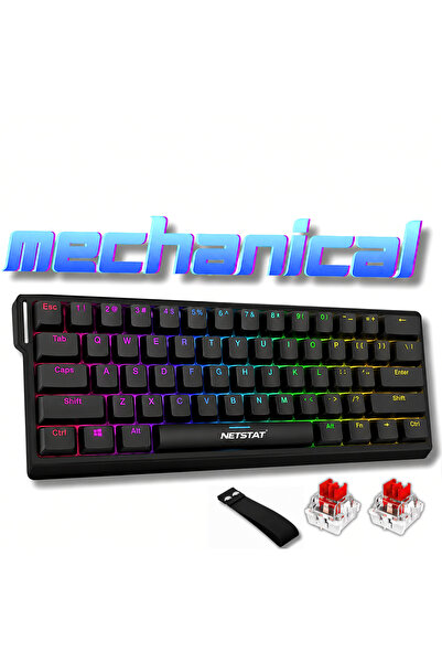 NETSTAT Μηχανικό Πληκτρολόγιο Gaming Ασύρματο NETSTAT ® Πληκτρολόγιο Switch-u...