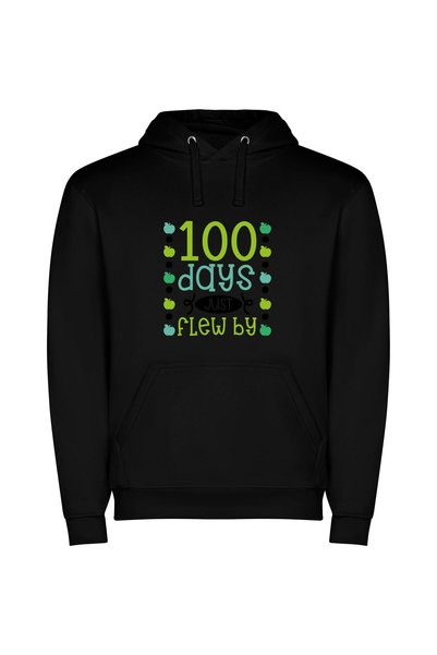 iLovePrints 100 Days, Soaring Success Φούτερ με κουκούλα σε χρώμα Μαύρο