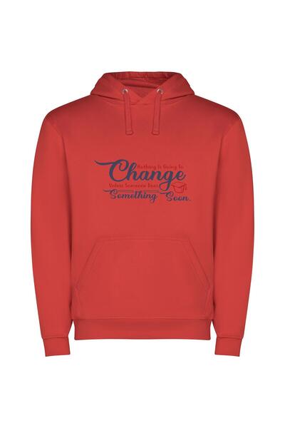 iLovePrints Embrace the Change Journey Φούτερ με κουκούλα σε χρώμα Κόκκινο