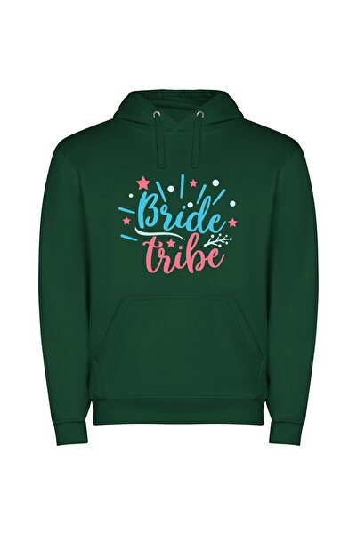 iLovePrints Tribal Wedding Bliss Φούτερ με κουκούλα σε χρώμα Πράσινο