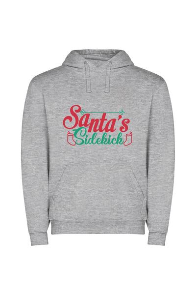 iLovePrints Sleigh chic: Adobe, Shutterstock Φούτερ με κουκούλα σε χρώμα Γκρι