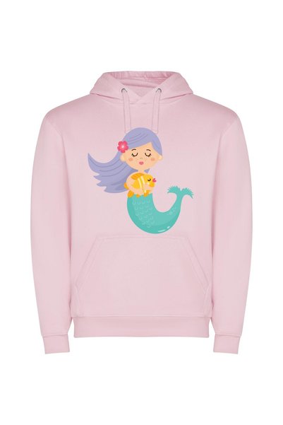 iLovePrints Majestic Marine Enchantment Φούτερ με κουκούλα σε χρώμα Ροζ