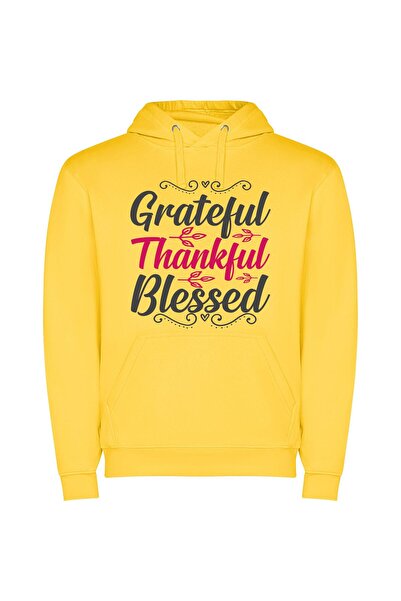 iLovePrints Overflowing Gratitude: Infinite Appreciation Φούτερ με κουκούλα σ...