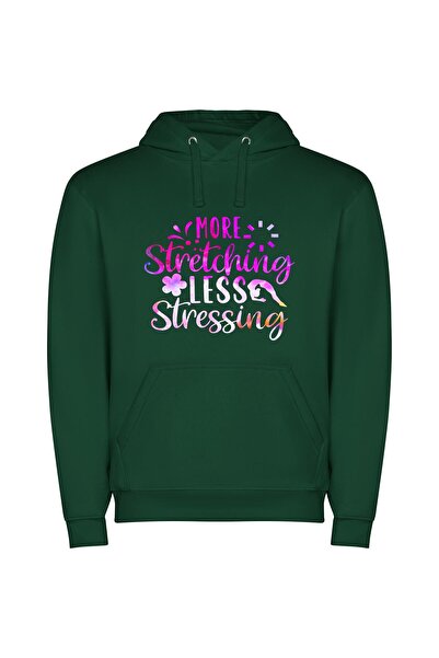 iLovePrints Serenity in Stretching Φούτερ με κουκούλα σε χρώμα Πράσινο