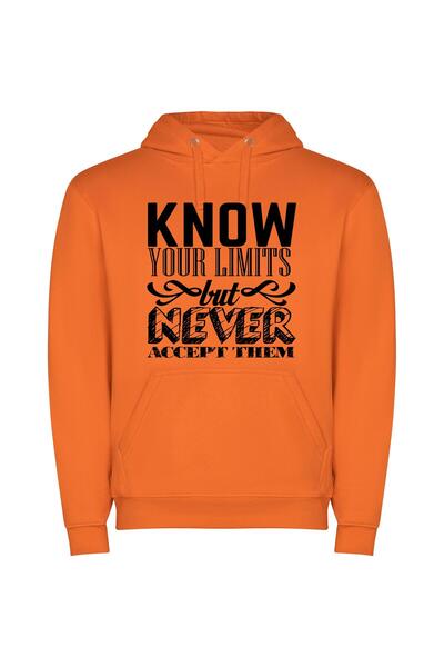 iLovePrints Unlimited YOU: Inspirational Poster Φούτερ με κουκούλα σε χρώμα Π...
