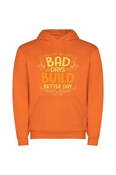 iLovePrints Building Better Days: An Inspired Journey Φούτερ με κουκούλα σε χ...