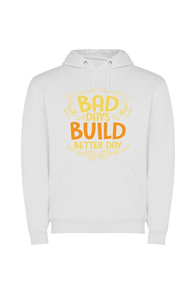 iLovePrints Building Better Days: An Inspired Journey Φούτερ με κουκούλα σε χ...