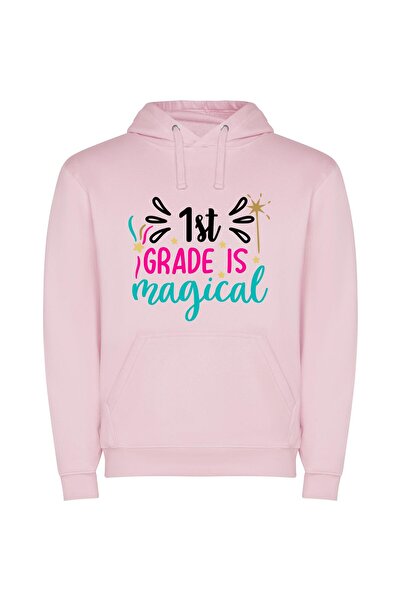 iLovePrints Magical Grade One Wonder Φούτερ με κουκούλα σε χρώμα Ροζ