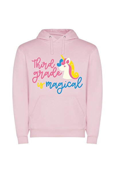 iLovePrints Enchanting Grade Three Φούτερ με κουκούλα σε χρώμα Ροζ