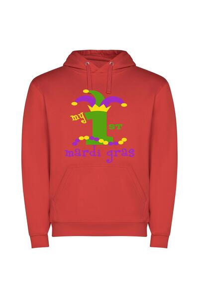 iLovePrints Regal Number One Princess Φούτερ με κουκούλα σε χρώμα Κόκκινο