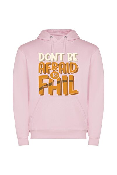 iLovePrints Fearless Adobe Illustrator Prints Φούτερ με κουκούλα σε χρώμα Ροζ