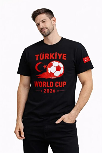 Wear Up Ανδρικό μπλουζάκι με στάμπα για το Παγκόσμιο Κύπελλο Τουρκίας 2026 με...
