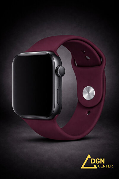 Apple Watch 42 mm (1., 2., 3. ve 10. Nesil) Uyumlu Premium Silikon Kordon