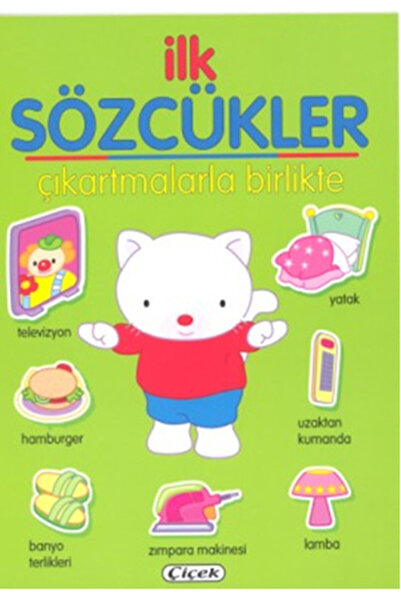 Çiçek Yayıncılık First Words - Green with Stickers