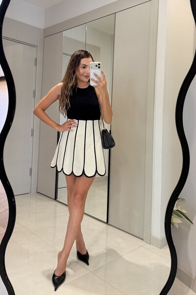 Gizem Ecemiş Nadia Keten Biyeli Tasarım Etek