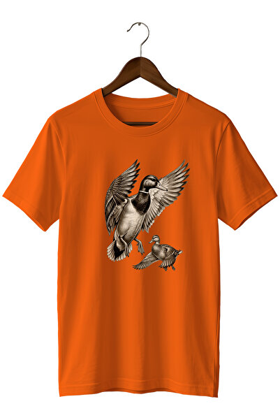 remonz Duck Printed Unisex T-Shirt – Duck Hunting Outdoor Nature Themed Crew ...
